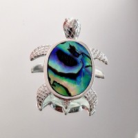 сребърна висулка костенурка